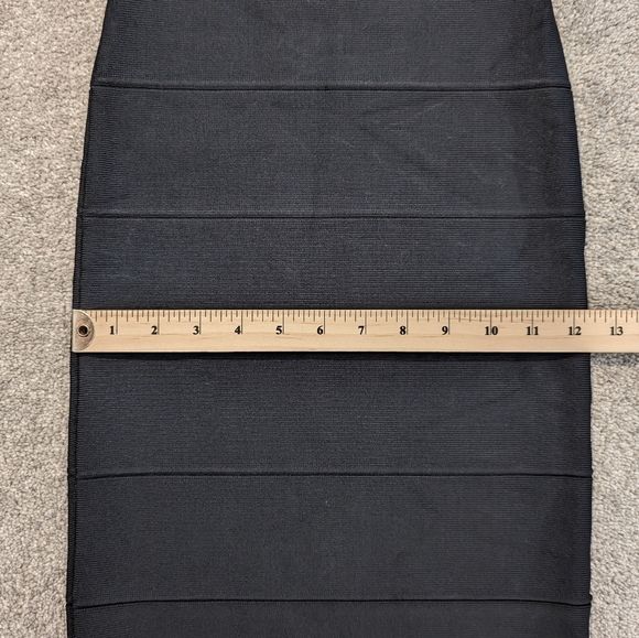 Bcbgmaxazria black bandage pencil skirt bodycon size XS - Picture 5 of 7